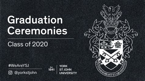 Ceremony Ten York St John University Graduation Monday 22 November