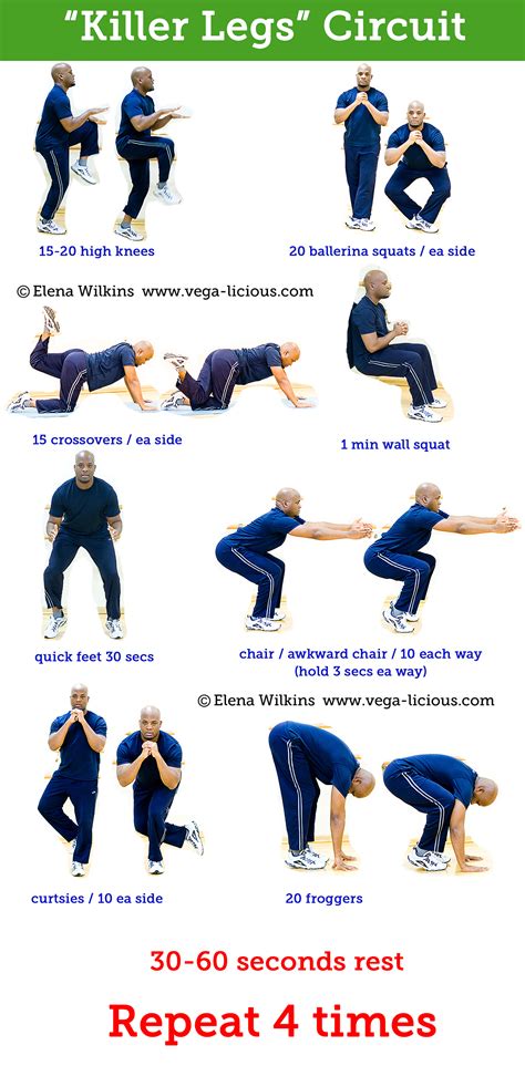 These leg workout videos are advanced workout videos that are suitable to be followed at home with bands and weights. Get Killer Legs with these At Home Leg Exercises | Vegalicious