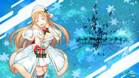 Wallpaper Anime Girls T Presents Christmas
