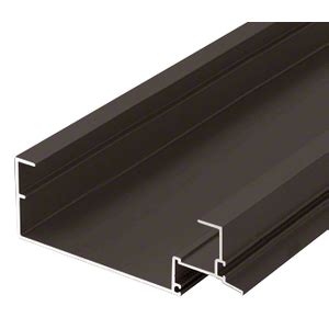 Lighter colors also develop very quickly in the anodizing tanks. CRL-U.S. Aluminum TW54322 5" Open Back Head Mullion, Dark ...