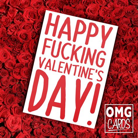 Happy Fucking Valentines Day Card Omg Cards