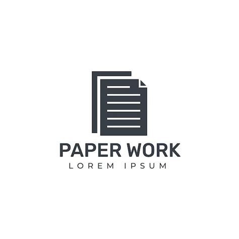 Premium Vector Paper Logo Illustration