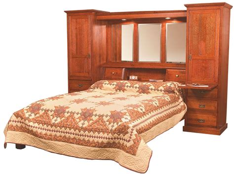 Amish Mission Pier Group Bed From Dutchcrafters Amish Furniture