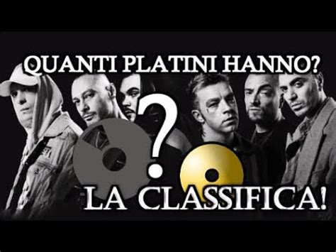 Quanti DISCHI Di PLATINO Hanno I RAPPER ITALIANI CLASSIFICA YouTube