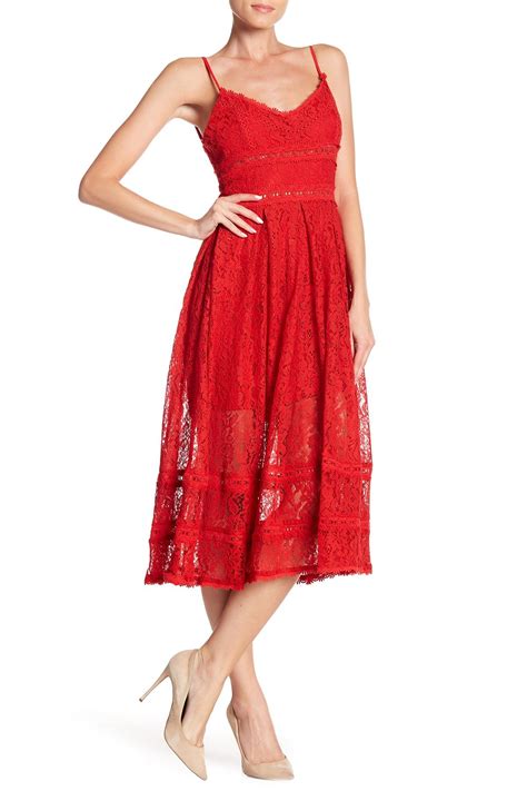 sleeveless lace midi dress by nsr on nordstrom rack lace midi dress red midi dress lace dress