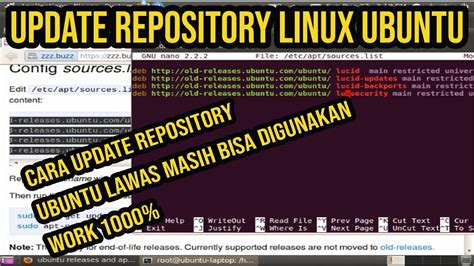 Cara Update Repository Linux Ubuntu How To Update Repository Solve Enable To Fetch Some