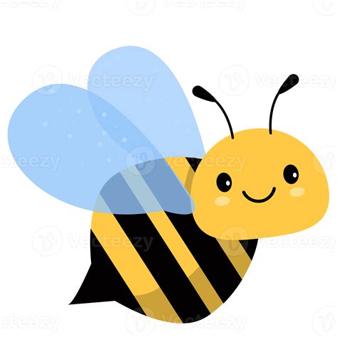 Yellow And Black Cute Cartoon Bee Holding Heart 9336560 Png
