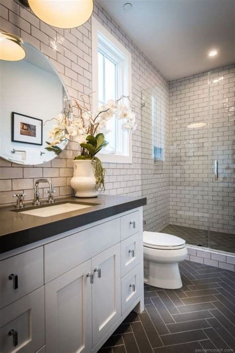 They will keep the walls fresh and fun. Modern Small Bathroom Tile Ideas 007 | Small bathroom ...