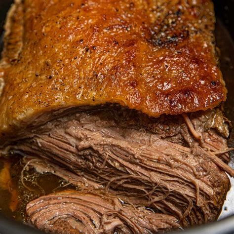There are also corned beef briskets that come packaged with a special pickling spice they need to be cooked with. Slow Cooking Brisket In Oven / Slow Roasted Brisket A ...