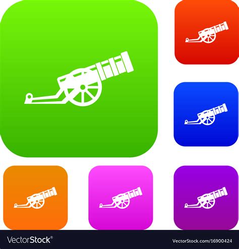 cannon set collection royalty free vector image