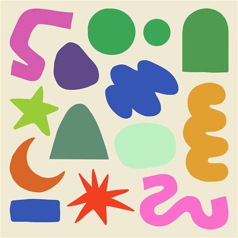 Shapes For Kids Cool Shapes Weird Shapes Simple Shapes Funky Design