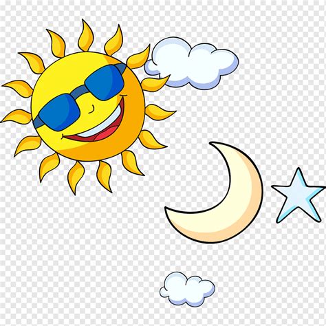 C e ada pelangi, di bola matamu. Ilustrasi matahari dan bulan, Gambar Kartun Matahari dan ...
