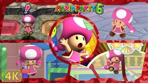 All Minigames Toadette Gameplay Mario Party 6 ⁴ᴷ Youtube