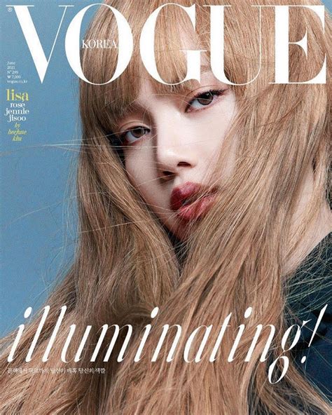 On The Cover Of Blackpink Vogue Blonde Lisa En