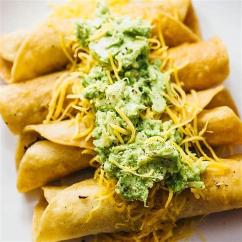 Recipes for people with cancer. These crispy fried taquitos (rolled tacos) are stuffed ...