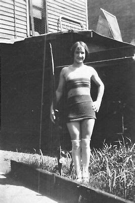 S Amateur Portrait Of Pretty Girl In Swimsuit Vintage