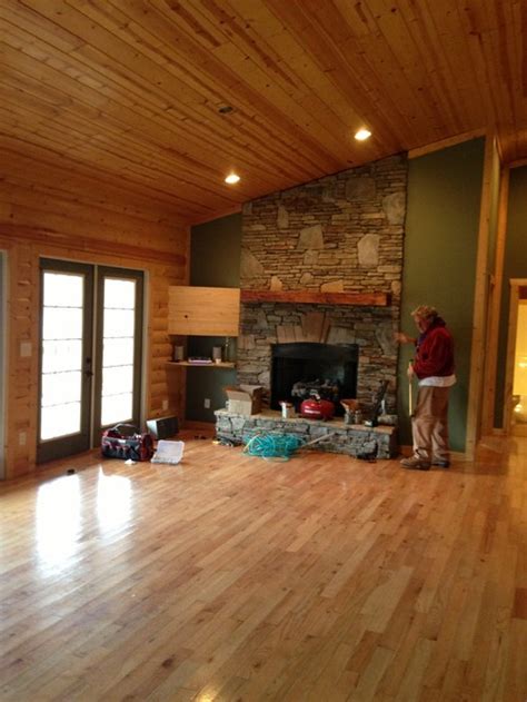 Interior Paint Color For Log Cabin Style Greatroom