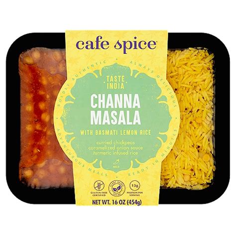 Cafe Spice Channa Masala With Basmati Lemon Rice 16 Oz