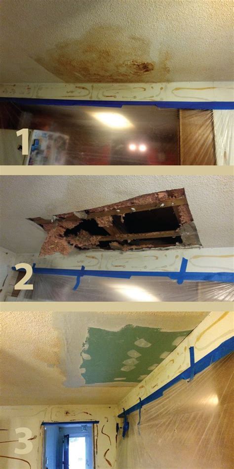 Feel free to call or email me for more information about my drywall art! Repairing ceiling water damage in 3 steps! | Repair ...