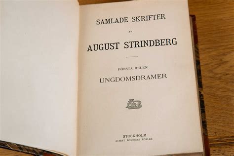 Works Of August Strindberg In Swedish