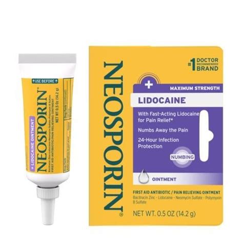 Neosporin Lidocaine First Aid Antibiotic Numbing Ointment Neosporin