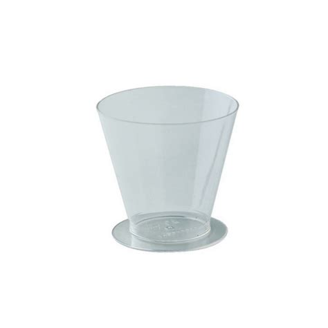 Martellato Disposable Plastic Cup Triangular Angled 80 Ml Pastry Pro