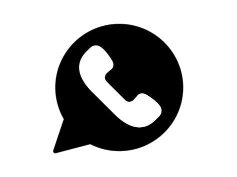 Logotipo Redondo Negro De Whatsapp Png Transparente Stickpng