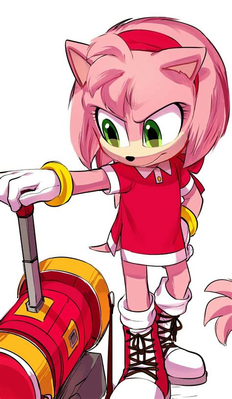 Amy Rose By Isa Yfn Amy Rose Sonic Sonic Fan Characters