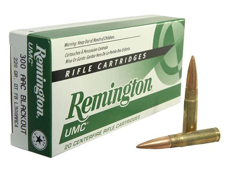Remington Umc 300 Blackout 220gr Otfb Open Tip Flat Base Rifle