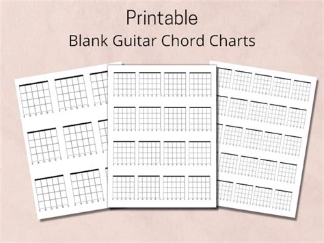 Printable Blank Guitar Chord Charts Guitar Tab Paper 3 Etsy Nederland