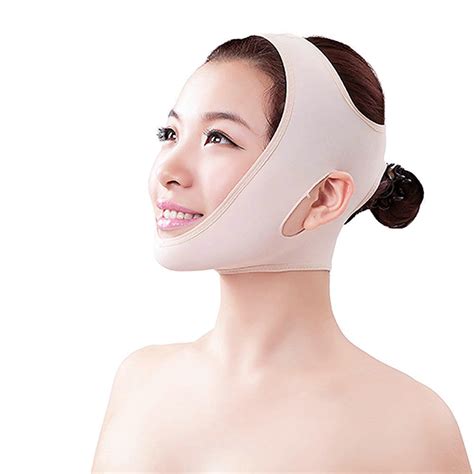 lycra thin face massage mask skin lifting 3d molding slimming face masks oval slim face shaping