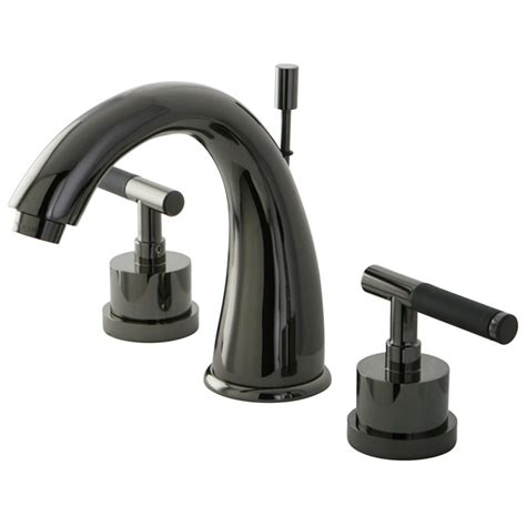They are made up of stainless steel material. Kingston Brass NS2960DKL 8-Inch Widespread Lavatory Faucet ...