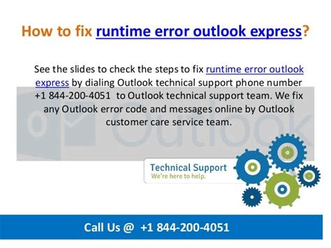 How To Fix Runtime Error Outlook Express Call Us 1 844 200 4051