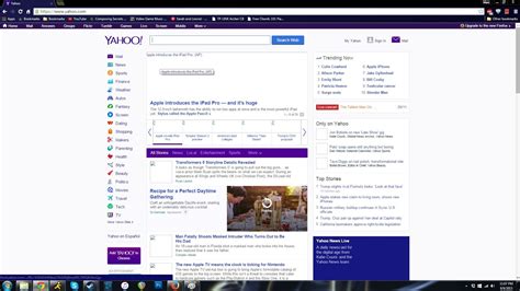 Chrome and Yahoo not displaying Yahoo homepage and other embedded 