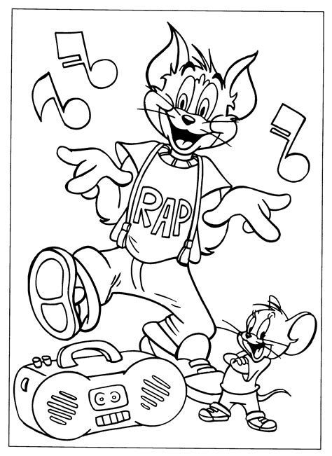 Tom I Jerry Darmowe Kolorowanki Dla Dzieci
