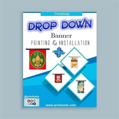 Drop Down Banner Printing And Installation Printixels Philippines