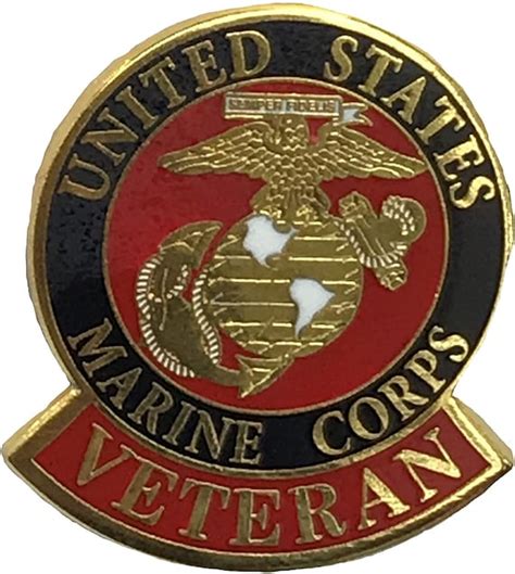 Us Marine Corps Veteran Military Lapel Pin Enamel Pin For Etsy