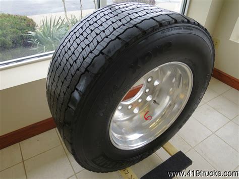 Michelin X One 44550r225 Tire Super Single Aluminum Wheel Rim Semi