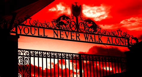 Liverpool You'll Never Walk Alone CANVAS WALL ART Picture ...