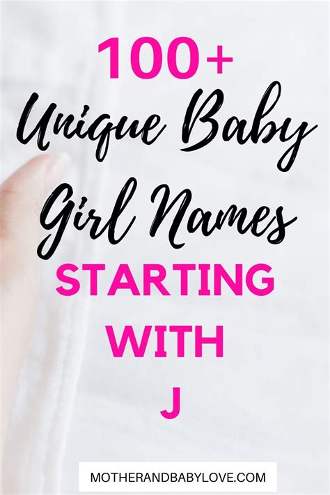 100 Baby Girl Names Starting With J