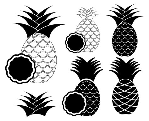 Download Pineapple Silhouette Vector at Vectorified.com | Collection of Pineapple Silhouette Vector free ...