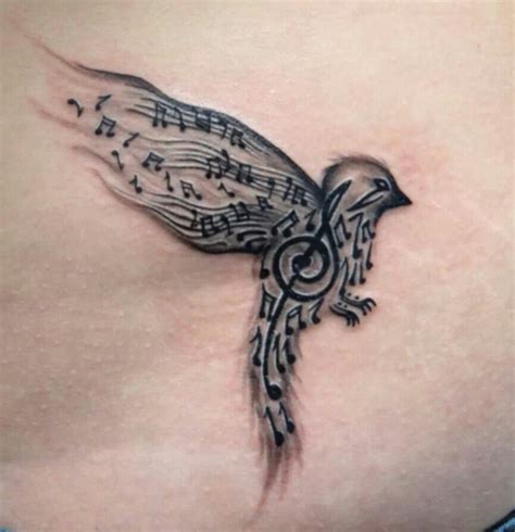 Music Bird Birds Tattoo Music Tattoo Designs Shoulder Tattoo