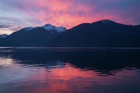 Coastal British Columbia At Porteau Cove During Sunset Photograph By
