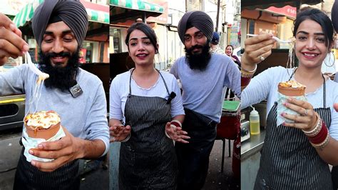 Newly Married Couple Selling Kulhad Pizza Viral Couple Famous Food