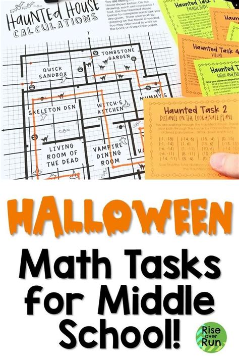 Halloween Math Activities for Middle School in Printable and Digital