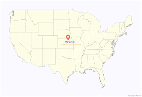 Map Of Morganville City Kansas