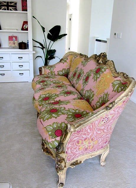 Colors are bright, but this. vintage sofa reupholstered in Raoul fabric | Vintage sofa ...
