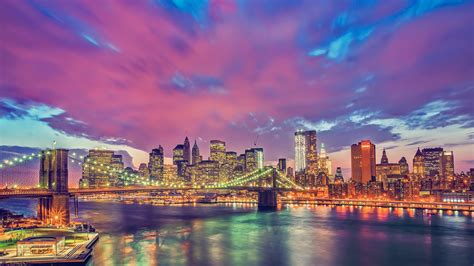 2560x1440 New York Brooklyn Bridge Manhattan 1440p Resolution