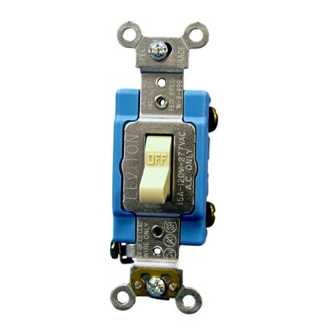 Leviton 1201 2i Ivory Industrial Grade Single Pole Toggle Light Switch