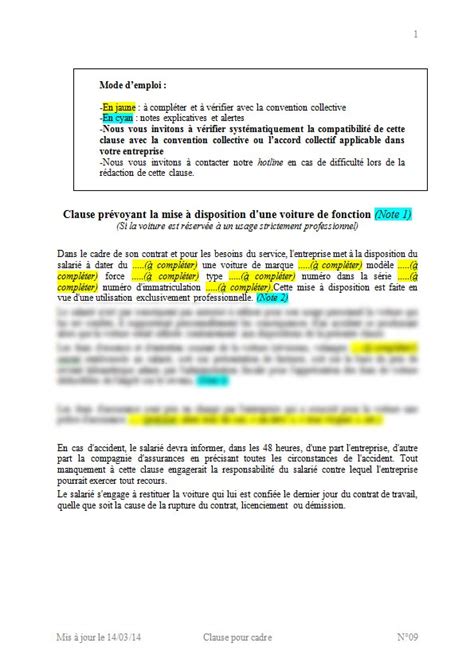 Note de service n0153 objet. Modèles de contrats de travail CDI, CDD, avec clauses pour cadres et non cadres